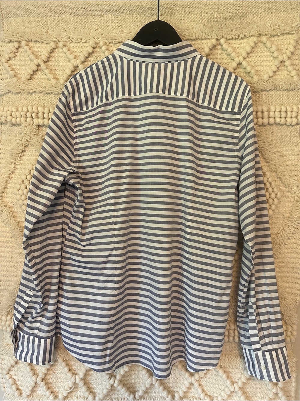 Banana Republic Light Blue & White Striped Button-Up Shirt - Picture 5 of 5